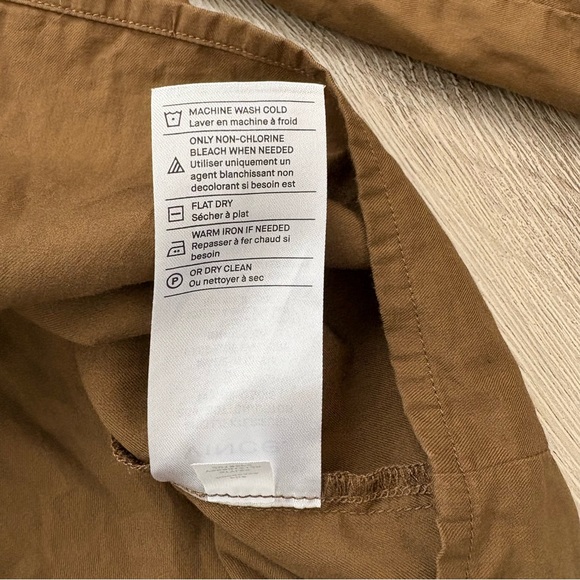 VINCE D-Ring Sleeve Utility Shirt in Cottonwood Brown - Picture 14 of 15